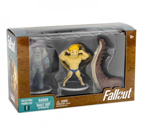 Figu: Fallout - Mini Figures 2-pack Set E Raider & Vault Boy (strong) (7cm)