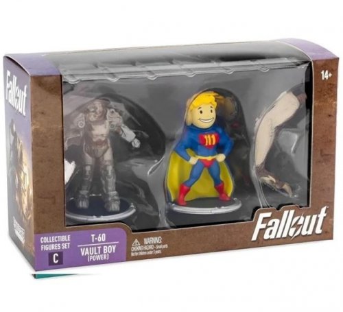 Figu: Fallout - Mini Figures 2-pack Set C T-60 & Vault Boy (power) (7cm)