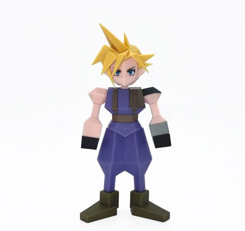 Figu: Final Fantasy VII - Polygon Vinyl Cloud Strife (15cm)