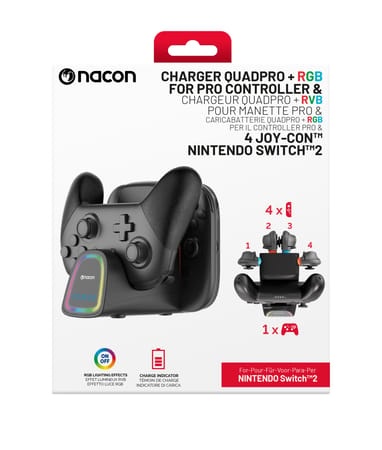 Nacon: Charger Quadpro - Pro Controller & 4 Joy-Cons Nintendo Switch 2