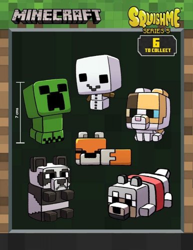 Minecraft: Squishme Anti-Stress Figure Series 5 (7cm, Satunnainen)