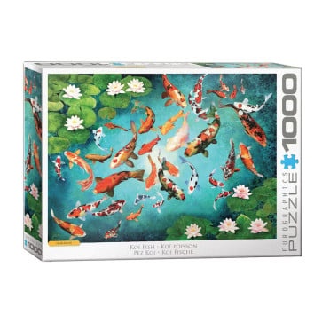 Palapeli: Colorful Koi (1000)