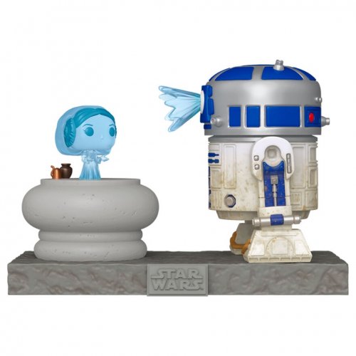 Funko Pop! Deluxe: Star Wars - R2-D2 And Princess Leia Hologram