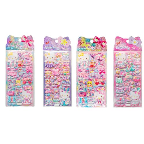 Tarra-arkki: Hello Kitty - Assorted Embossed Stickers