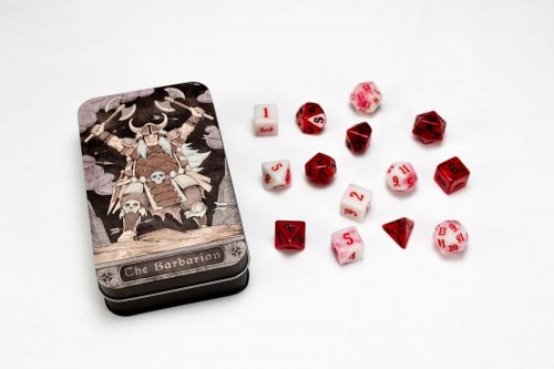 Noppasetti: Character Class Classic Rpg Dice Set Barbarian (13)
