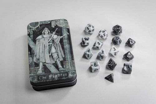 Noppasetti: Character Class Classic Rpg Dice Set Fighter (15)