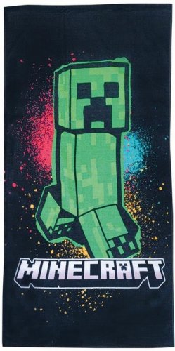 Pyyhe: Minecraft - Creeper Spray (70x140cm)