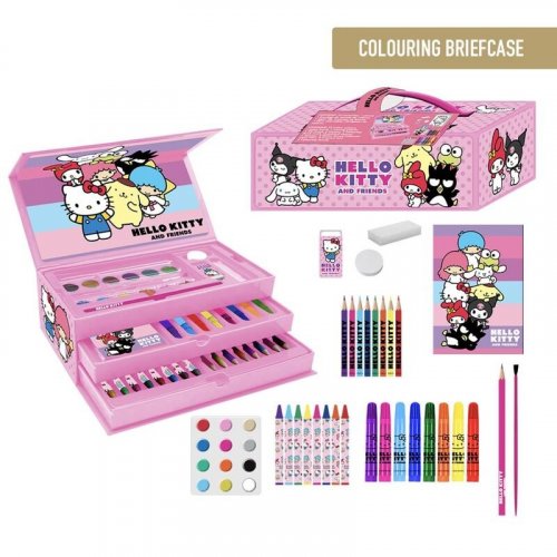 Hello Kitty: Colouring Stationery Case