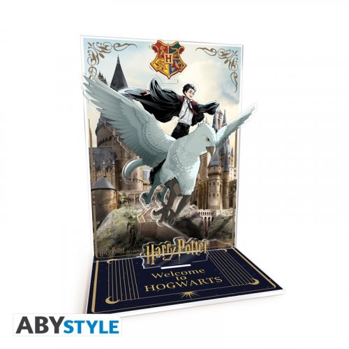 Figu: Harry Potter - Harry & Buck In Hogwarts Acrylic Diorama