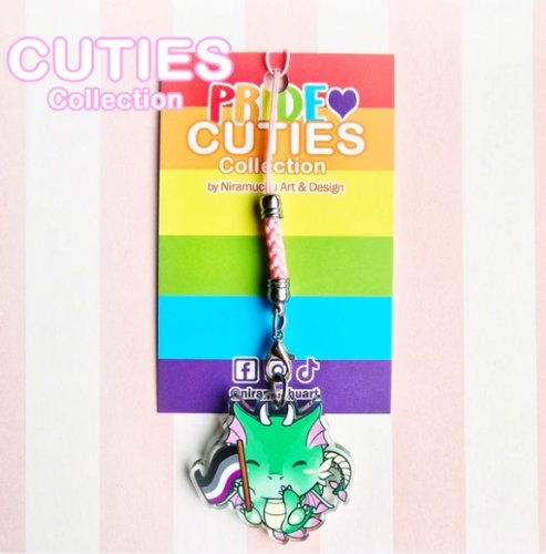 K�nnykk�koru: Cuties Pride 2025 - Ace Dragon Phone Charm (4x4cm) (Niramuchu)