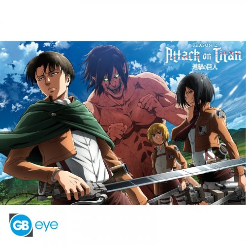 Juliste: Attack On Titan - Ready To Fight! (61x91,5cm)