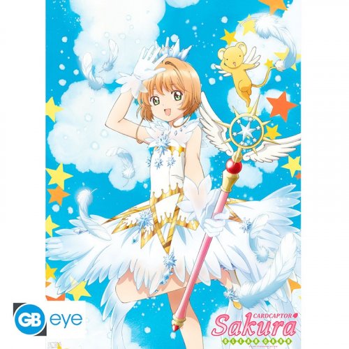 Juliste: Cardcaptor Sakura - Sakura & Wand (52x38cm)