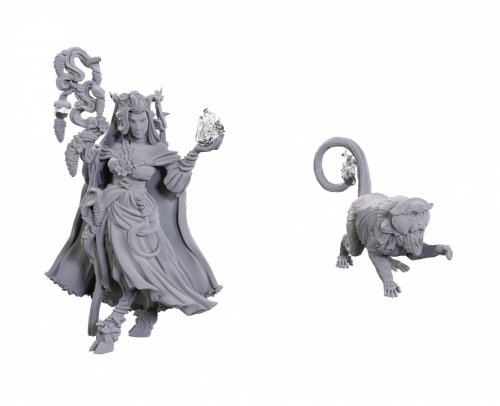 Critical Role Unpainted Miniatures: Fearne Calloway & Mister (2)