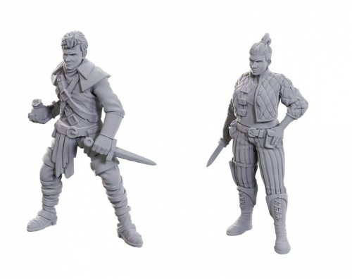 Deep Cuts Unpainted Miniatures: Cutpurses Male & Female (2)
