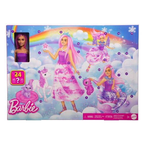Joulukalenteri: Barbie: Advent Calendar With Doll Fantasy