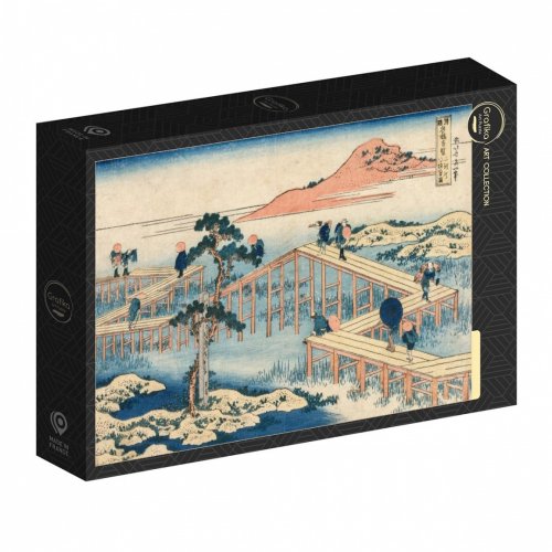 Palapeli: Hokusai - Eight Part Bridge In Mikawa Province (1000)