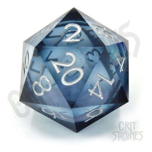 Noppa: CritStones - Liquid Core D20 Ocean Orb