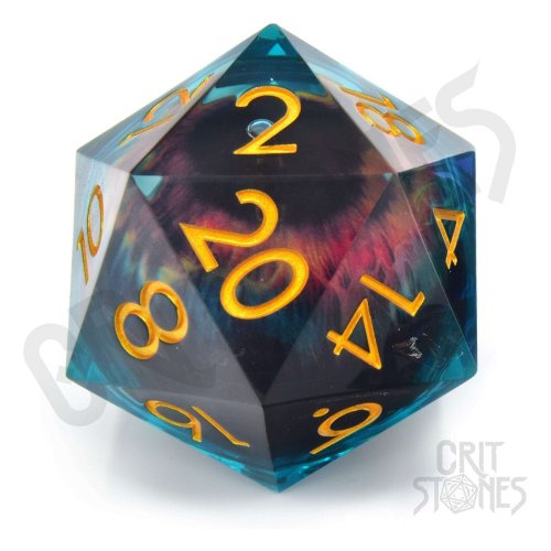 Noppa: CritStones - Liquid Core D20 Eye Of The Oracle