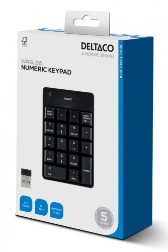 Deltaco: Numeron�pp�imist� (Musta)