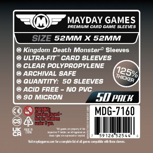 Mayday Games: Premium Kingdom Death Monster Sleeves (50)