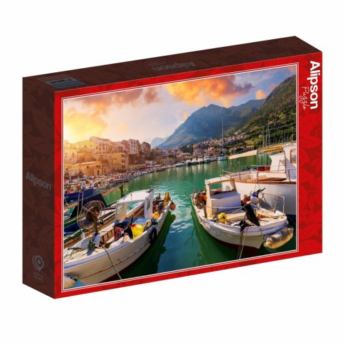 Palapeli: Port And Fishing Boats - Sicily (1000)