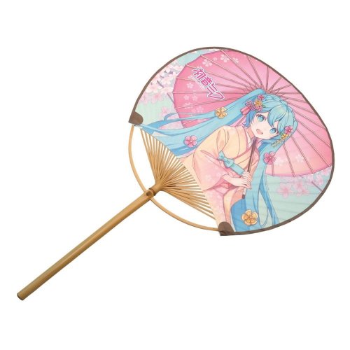 Viuhka: Hatsune Miku - Kimono Non-folding Uchiwa Fan