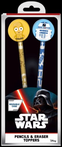 Kyn�: Star Wars - Droid Pencils + Erasers (2kpl)