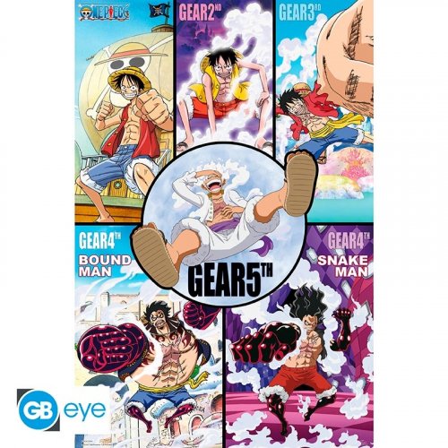 Juliste: One Piece - Gears History (91.5x61cm)