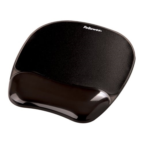 Hiirimatto: Fellowes - Crystal Gel Mousepad with Wrist Support (Black)