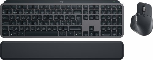 Logitech: MX Keys S Combo - N�pp�imist� hiirell� ja rannetuella (Graphite)