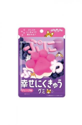 Karkki: Puni-Fuwa Happy Nikukyu Grape Gummy (30g)