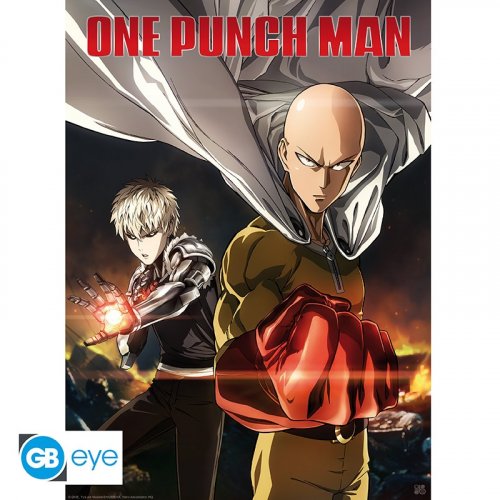 Juliste: One Punch Man - Saitama & Genos (52x38cm)