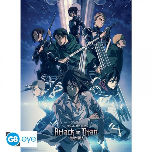 Juliste: Attack On Titan - S4 Group Shot (52x38cm)