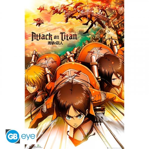 Juliste: Attack On Titan - Attack (91.5x61cm)
