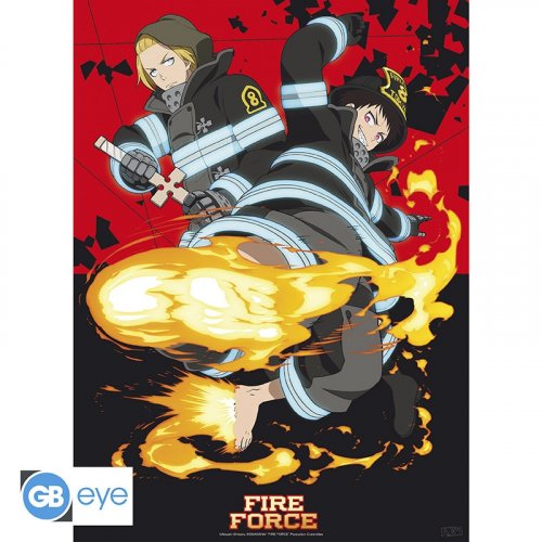 Juliste: Fire Force - Shinra & Arthur (52x38cm)