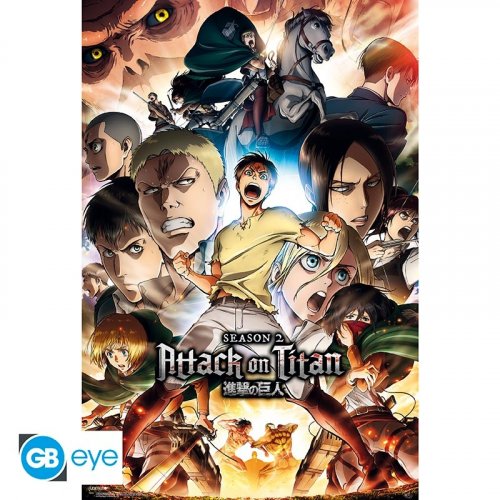 Juliste: Attack On Titan - S2 Key Art (91.5x61cm)