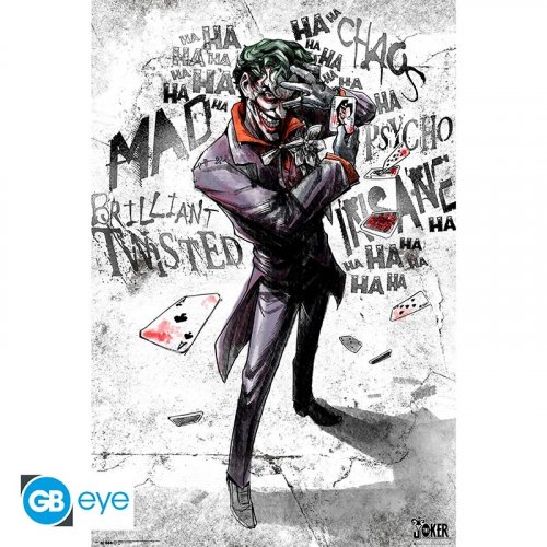 Juliste: Dc Comics - Joker Type (91.5x61cm)