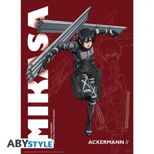 Juliste: Attack On Titan - S4 Mikasa (52x38cm)