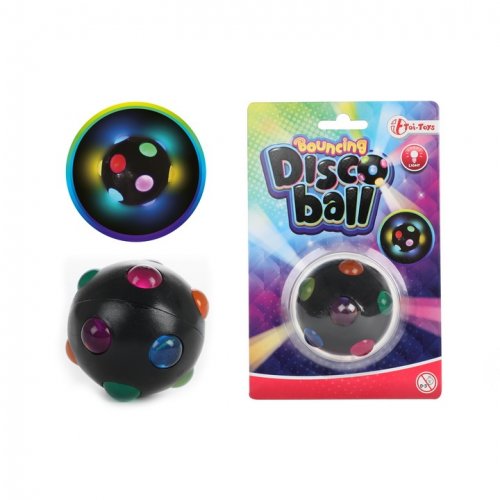 Fidget: Pomppaava Discopallo Valoilla
