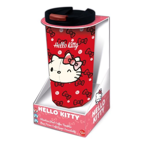 Matkamuki: Sanrio - Hello Kitty, Stainless Steel (Red/Black)