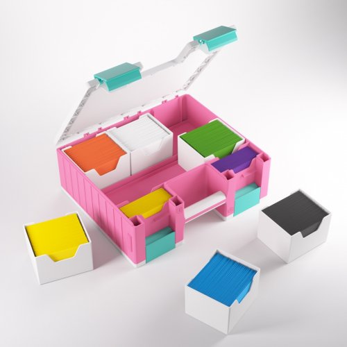 Gamegenic: Advanced Box - Game Castle (Pink/White/Teal)