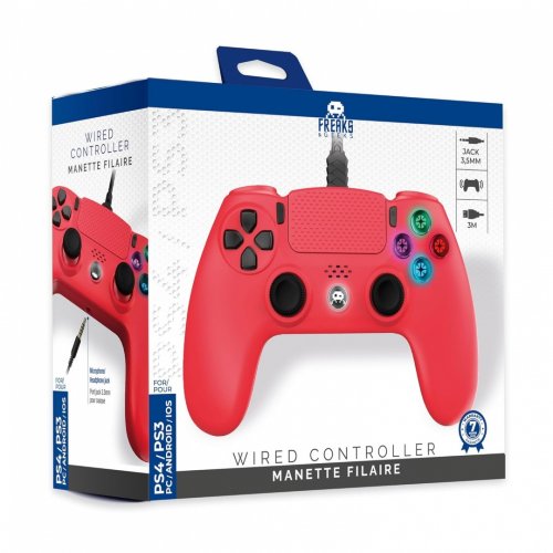 FreaksAndGeeks: PS4 Wired Controller With 3m Cable (Red)