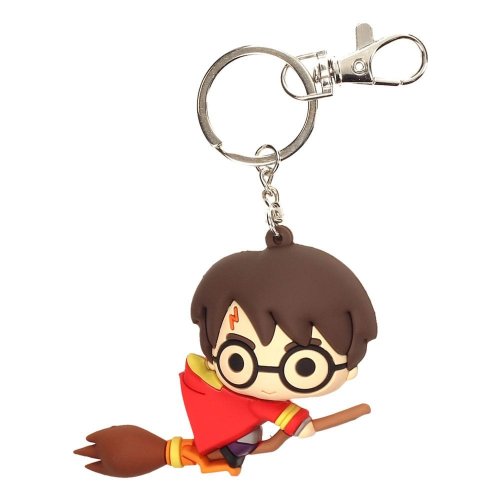 Avaimenper�: Harry Potter - Rubber Harry Potter & Broomstick