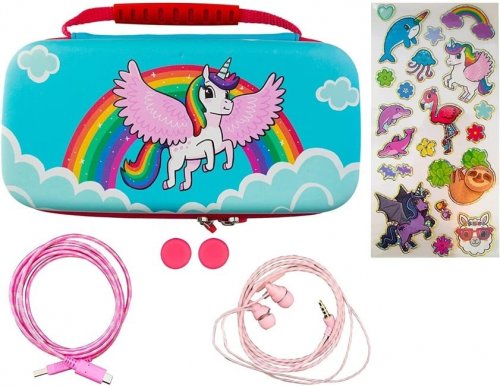 Over The Rainbow Unicorn 7-in-1 Oled Switch Case