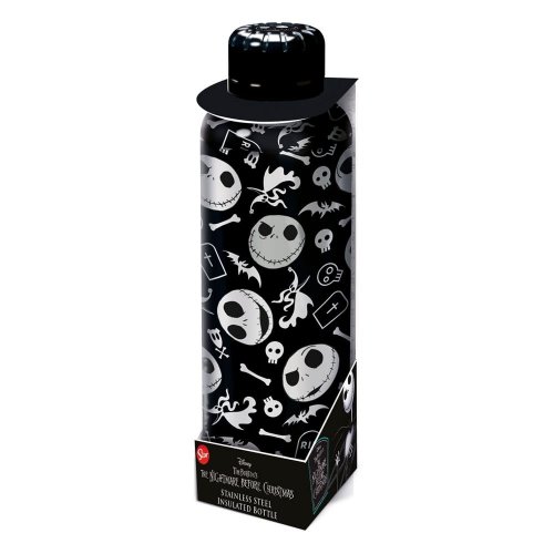 Juomapullo: Nightmare Before Christmas - Logo, Black (500ml)