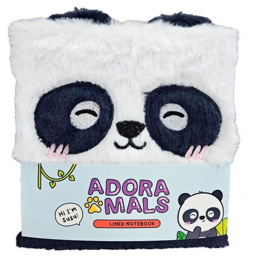 Muistikirja: Adoramals - Panda Bear, Plush (A5)