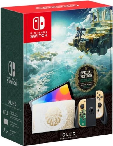 Nintendo Switch: OLED Pelikonsoli (Zelda: Tears Of The Kingdom Edition) (K�ytetty)