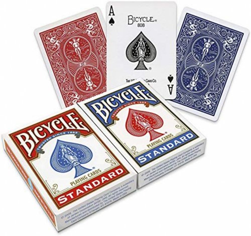 Pelikortit: Bicycle - Standard Playing Cards (Red or Blue)