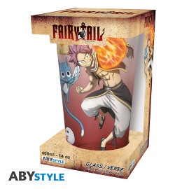 Lasi: Fairy Tail - Natsu, Lucy, Happy & Plue S7 (400ml)