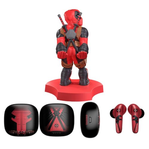 Kuulokkeet: Marvel Deadpool Wireless Headphones & Mini Cable Guy